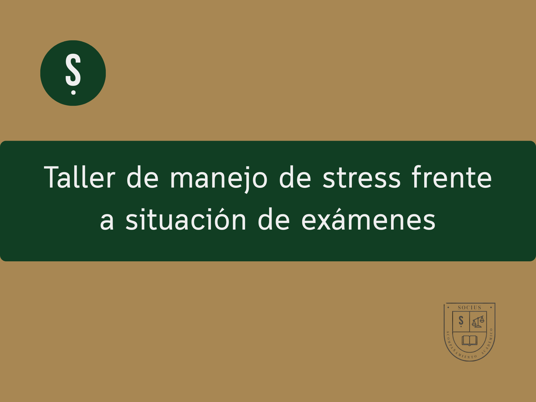 Curso Manejo del Estrés